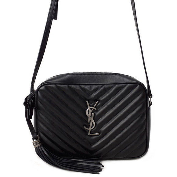 Saint Laurent Paris Lou Camera Bag Shoulder Bag Black - Picture 1 of 9